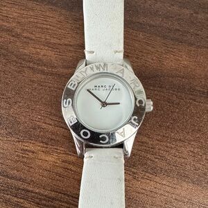 Marc by Marc Jacobs Silver Case White Strap Watch